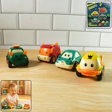 Funwoods Animal Cartoon Pull-Back Toy Car - (4 Pc / Set)